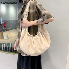 High Capacity Half Moon Crossbody Bags For Women Summer Light Shoulder Bag