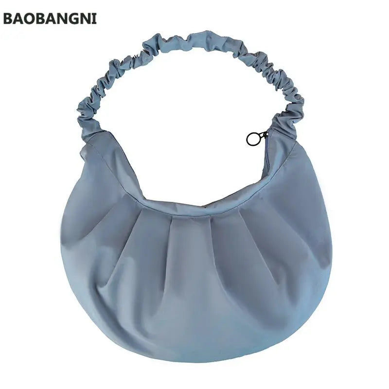 High Capacity Half Moon Crossbody Bags For Women Summer Light Shoulder Bag