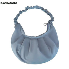High Capacity Half Moon Crossbody Bags For Women Summer Light Shoulder Bag