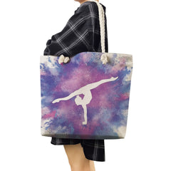 Watercolor Gymnastics Art Print Shoulder Bag