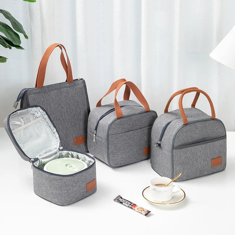 High Capacity Lunch Bag for Women Outdoor Camping Hiking Food Thermal Pouch