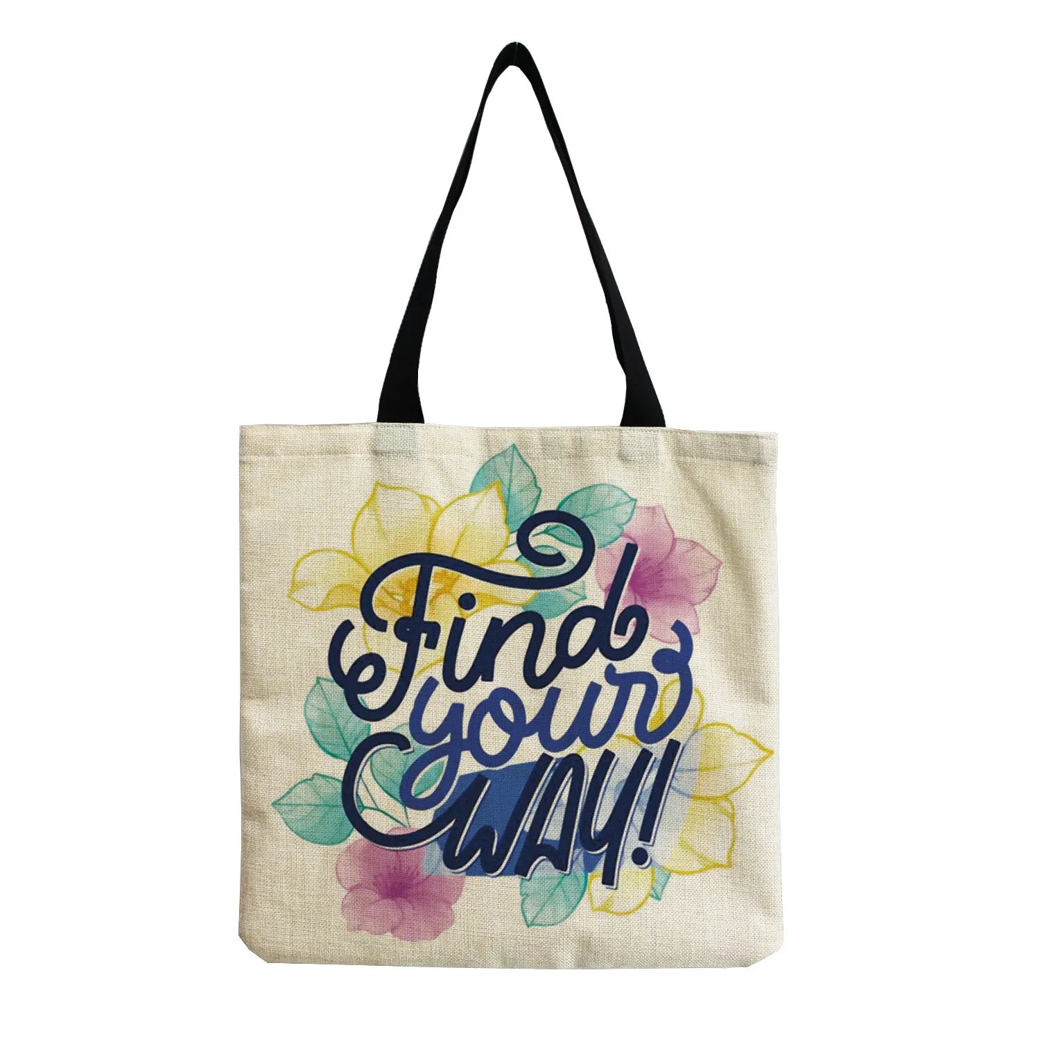 Floral Printed High Capacity Shoulder Bag Eco Friendly School Teacher Gift