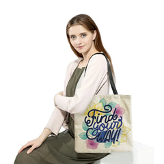 Floral Printed High Capacity Shoulder Bag Eco Friendly School Teacher Gift