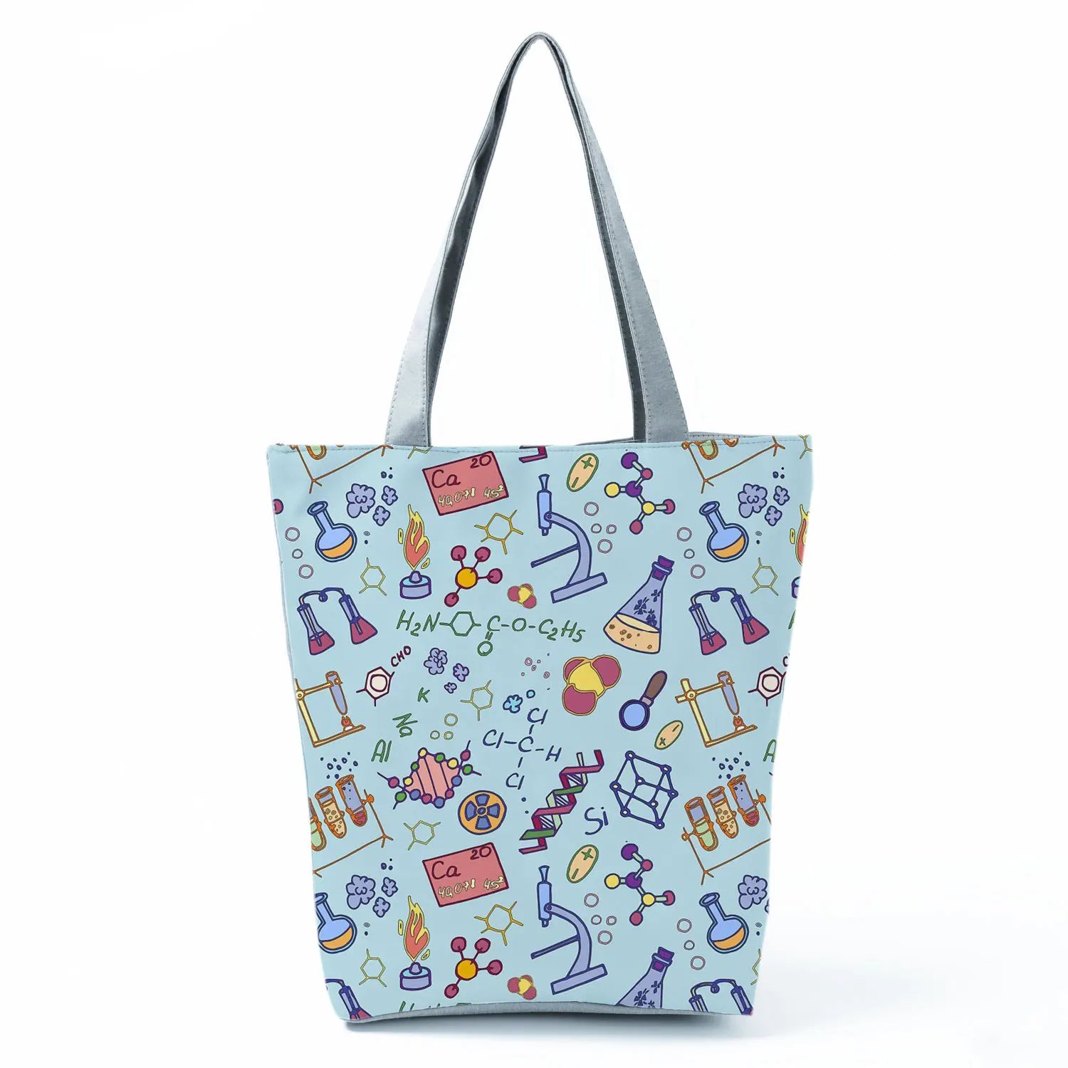 Chemical Physics Tote Bag Casual Handbags School Teacher Gift Print Schoolbag