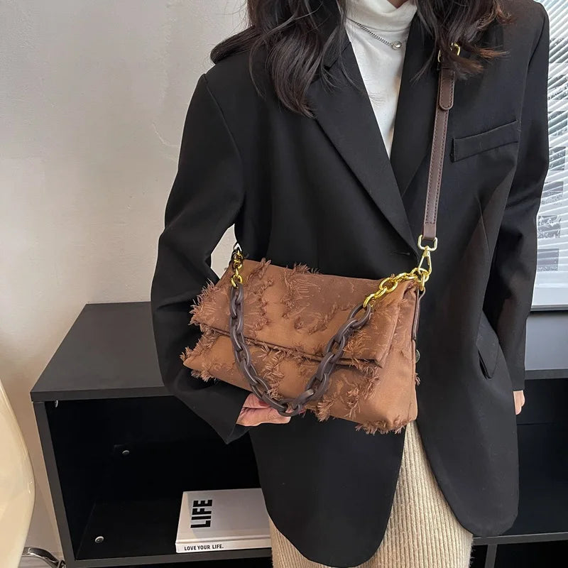 Women's Chain Underarm Shoulder Bag Crossbody Handbag