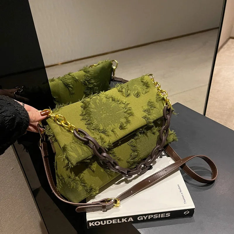 Women's Chain Underarm Shoulder Bag Crossbody Handbag