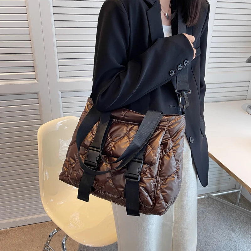 Winter Top Handle Tote Bags for Women, Soft Warm Shoulder Crossbody Bag