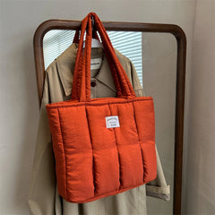 Women's High Capacity Tote Bag Cloth Top Handle Shopper Shoulder Handbag