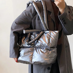 Winter Big Tote Handbags Large Purses Women Shoulder Bags