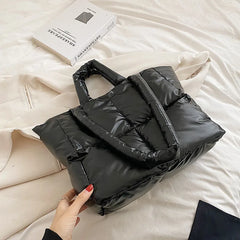 Winter Big Tote Handbags Large Purses Women Shoulder Bags