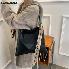 Winter Big Tote Handbags Women Shoulder Bags High Capacity