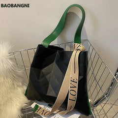Winter Big Tote Handbags Women Shoulder Bags High Capacity