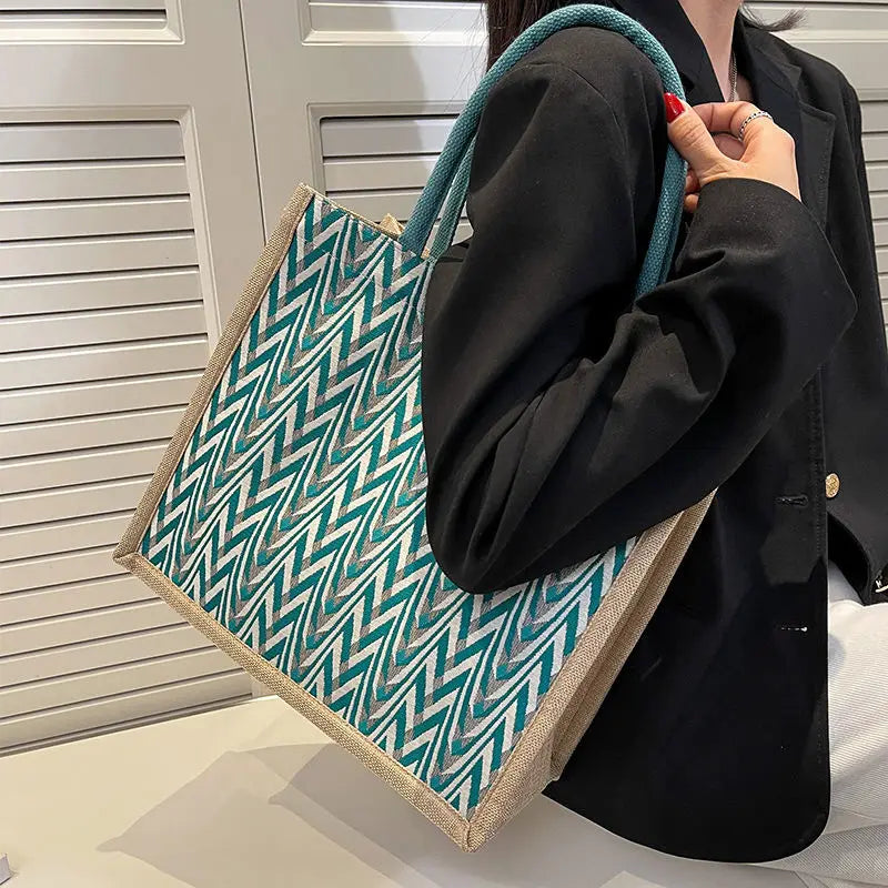 Vintage Houndstooth Shoulder Bag Handbag Casual Women Bag