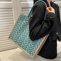 Vintage Houndstooth Shoulder Bag Handbag Casual Women Bag