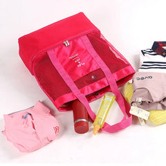 Double-layer Mesh Transparent Picnic Beach Bag