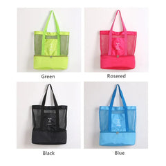 Double-layer Mesh Transparent Picnic Beach Bag
