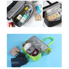 Large Capacity Mesh Transparent Bag Double-layer Heat Preservation Picnic
