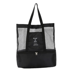 Large Capacity Mesh Transparent Bag Double-layer Heat Preservation Picnic