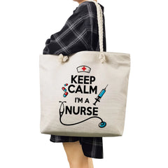 High Capacity Women Shoulder Bags Nurse Print Handbags