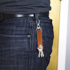 Leather Keychain Car Key Rings Holder Case Key Organizer Bag