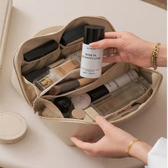High Quality Makeup Bag Storage Pouch Leather Travel Cosmetic Organizer