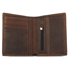 Crocodile Style Crazy Horse Leather Wallet