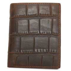 Crocodile Style Crazy Horse Leather Wallet