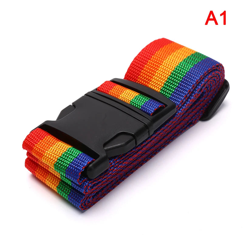 2M Rainbow Password Lock Luggage with Strap