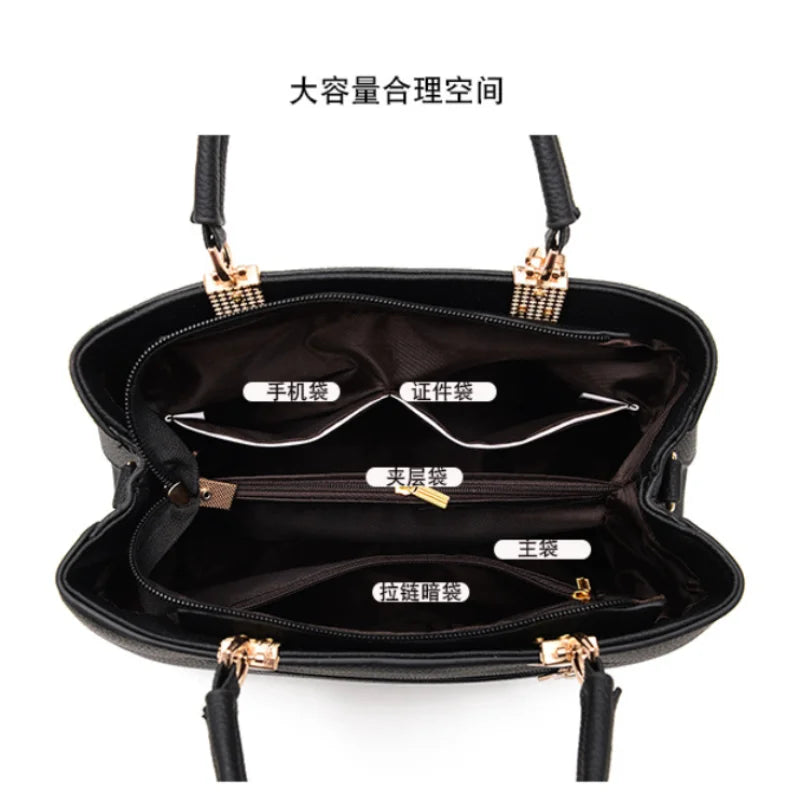 High All-match Handbag Women Autumn and Winter One-shoulder PU Ladies Messenger