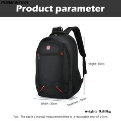 High Backpacks Men Teenage Boys Student School Bag Waterproof Travel Large Cap