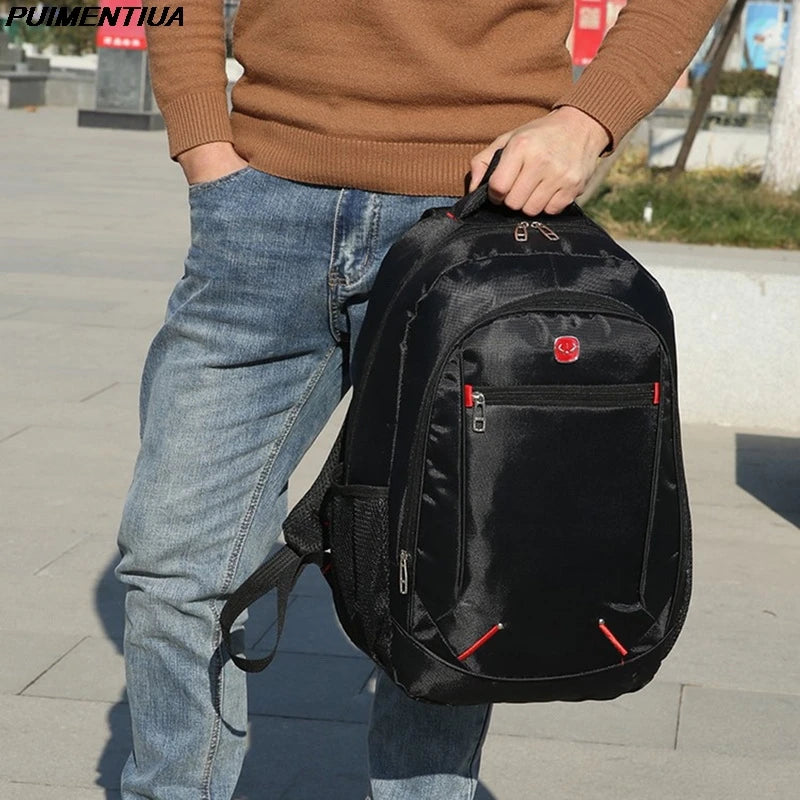 High Backpacks Men Teenage Boys Student School Bag Waterproof Travel Large Cap