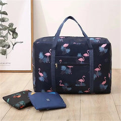 Foldable Travel Duffle Bag Waterproof Clothing Storage Organizer Weekend Luggage
