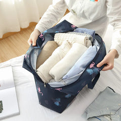 Foldable Travel Duffle Bag Waterproof Clothing Storage Organizer Weekend Luggage