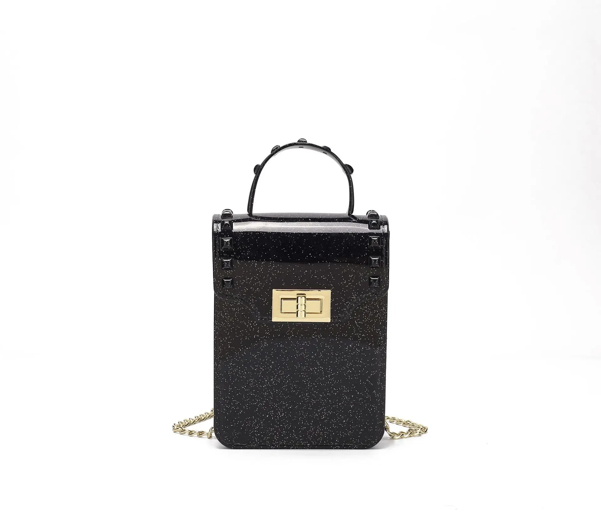 High Bling PVC Frosting Mini Shoulder Bag Phone Purse Women Jelly Bag