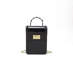 High Bling PVC Frosting Mini Shoulder Bag Phone Purse Women Jelly Bag