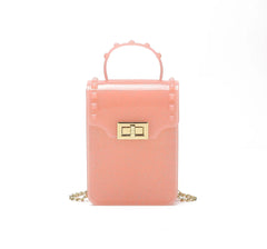 High Bling PVC Frosting Mini Shoulder Bag Phone Purse Women Jelly Bag
