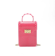 High Bling PVC Frosting Mini Shoulder Bag Phone Purse Women Jelly Bag