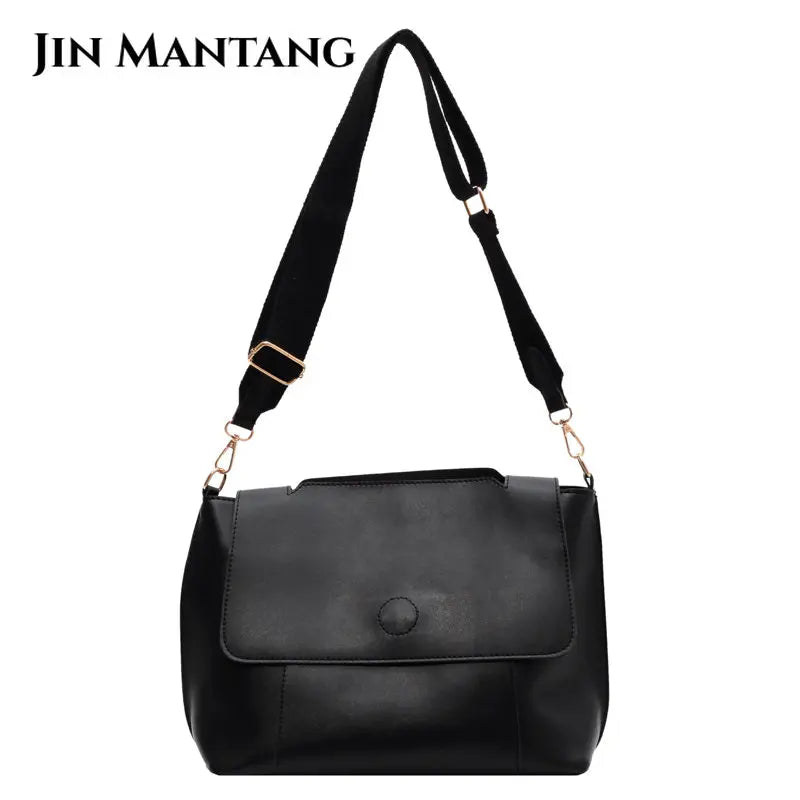 Vintage High Bucket Crossbody Bag for Women