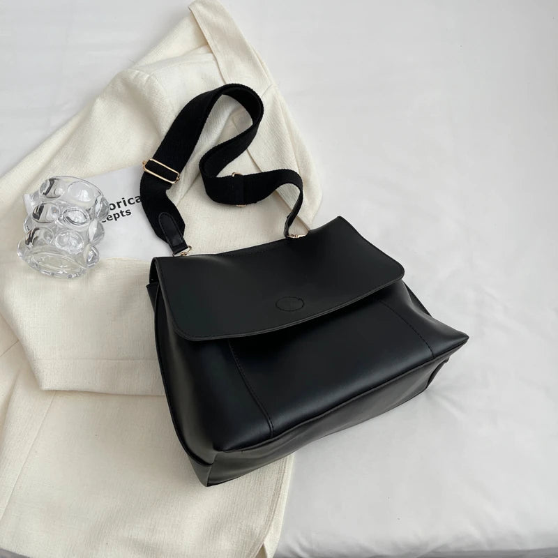 Vintage High Bucket Crossbody Bag for Women