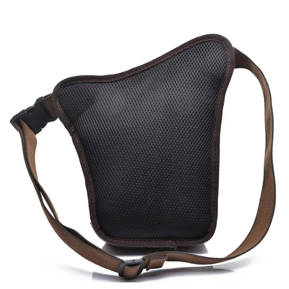 Canvas Men Drop Leg Bag Military Motorcycle Travel Male Waist Fanny Pack