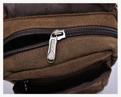 Canvas Men Drop Leg Bag Military Motorcycle Travel Male Waist Fanny Pack