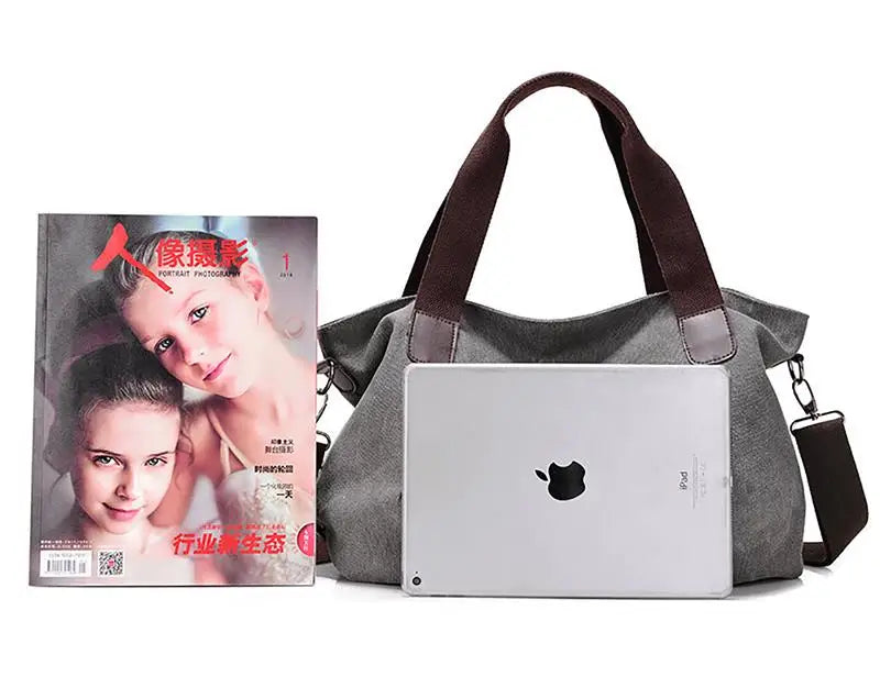 Vintage Crossbody Bag Women Handbags Canvas Shoulder Bags