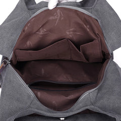 Canvas Women Handbag Casual Large Capacity Hobos Messenger Bag Female Totes