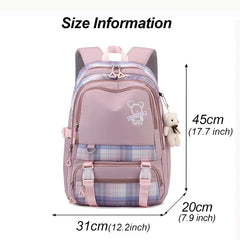Cartoon Student Schoolbag Women's Backpack Bookbag for Teenage Girls
