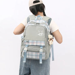 Cartoon Student Schoolbag Women's Backpack Bookbag for Teenage Girls