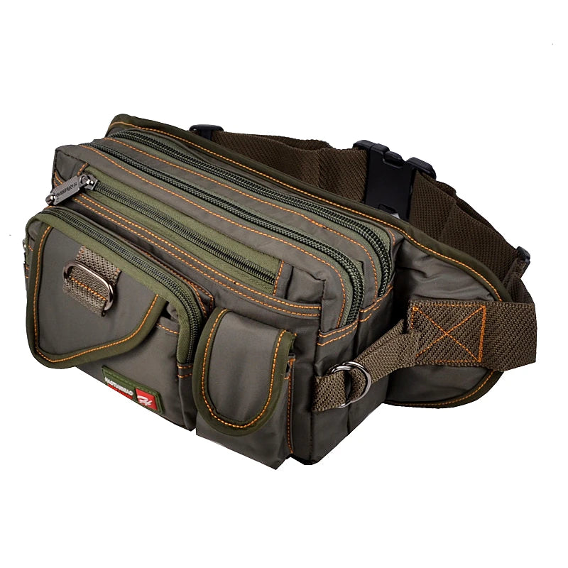 Casual Canvas Messenger Bags Waist Packs Men Portable Vintage Waist Bags