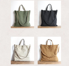 Casual Canvas Tote Bag Women Leisure Fabric Messenger Bag Female Portable