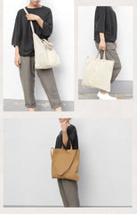 Casual Canvas Tote Bag Women Leisure Fabric Messenger Bag Female Portable