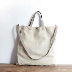 Casual Canvas Tote Bag Women Leisure Fabric Messenger Bag Female Portable