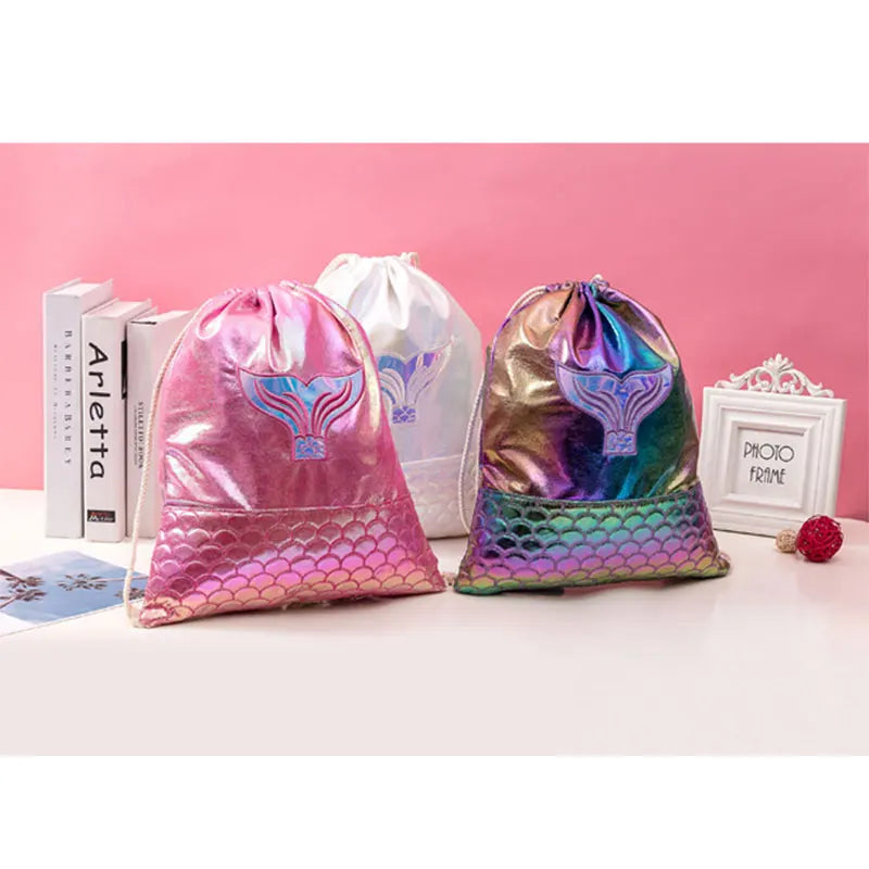 Child Birthday Party Gift Bag Mini Drawstring Backpack